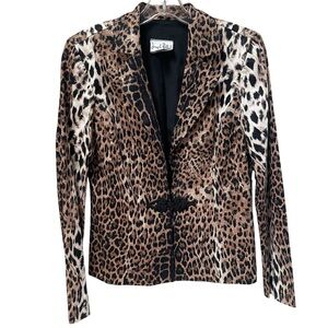 Joseph Ribkoff Animal Leopard Print Blazer 8